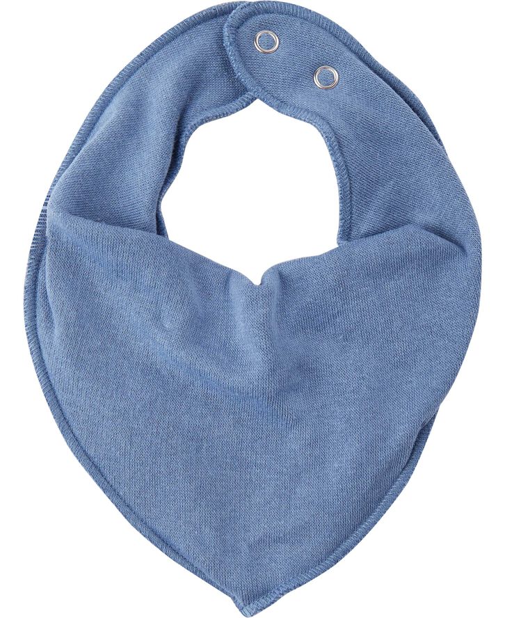 Mikk-Line COTTON bibs - Triangle Dark blue