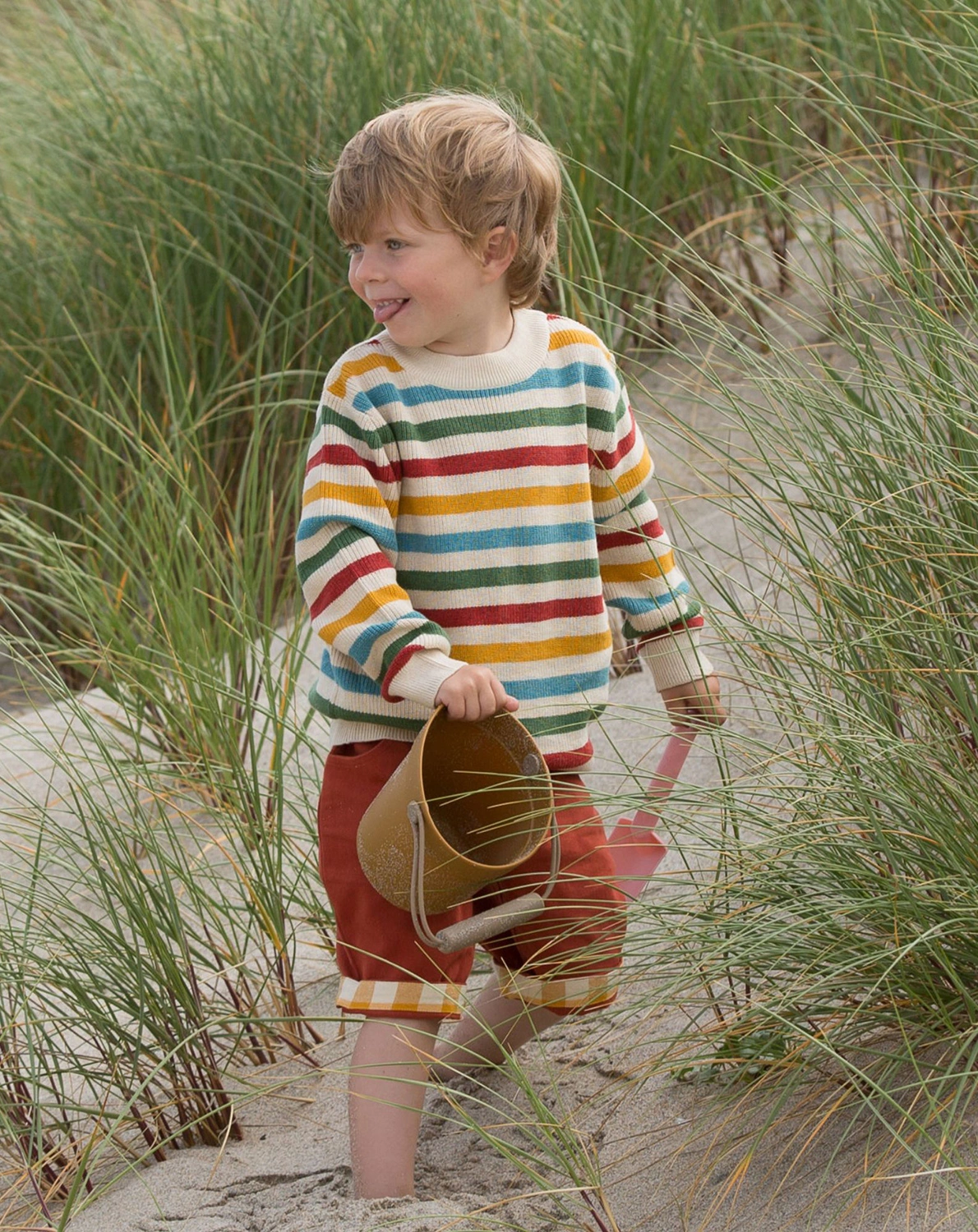 Strickpullover SUMMER RAINBOW gestreift in bunt