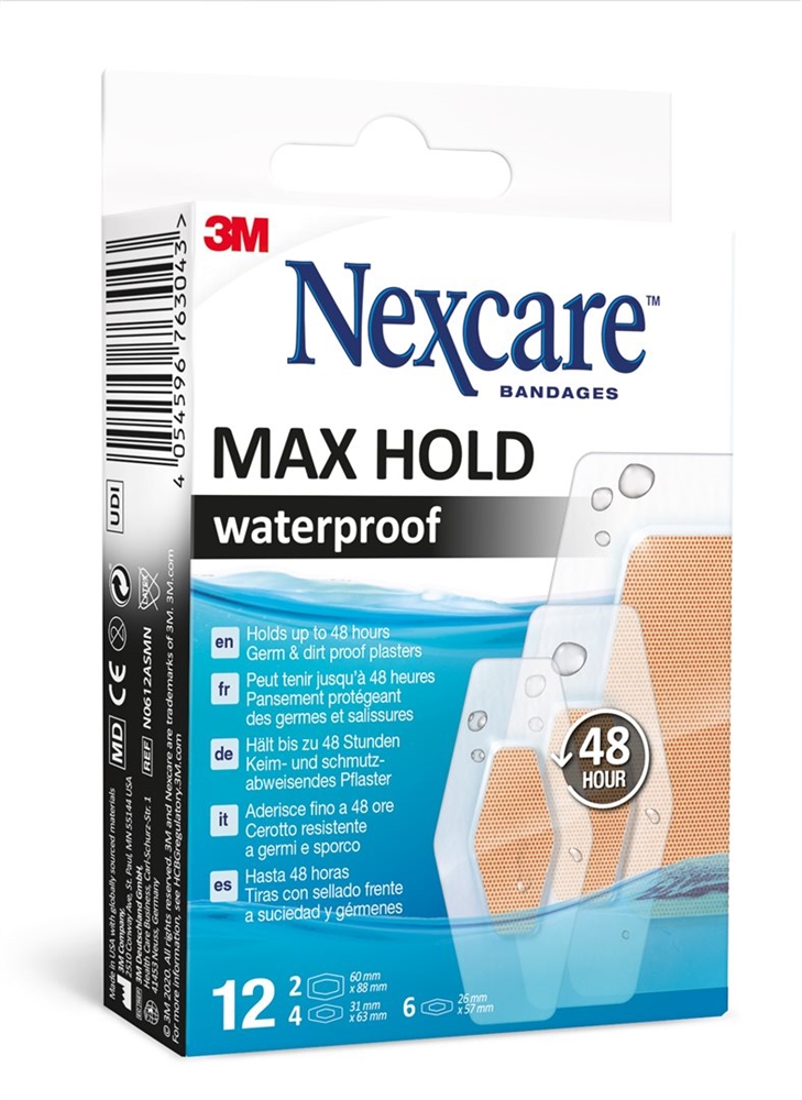 NEXCARE MaxHold Pfl 3 Grössen assortiert 12 Stk