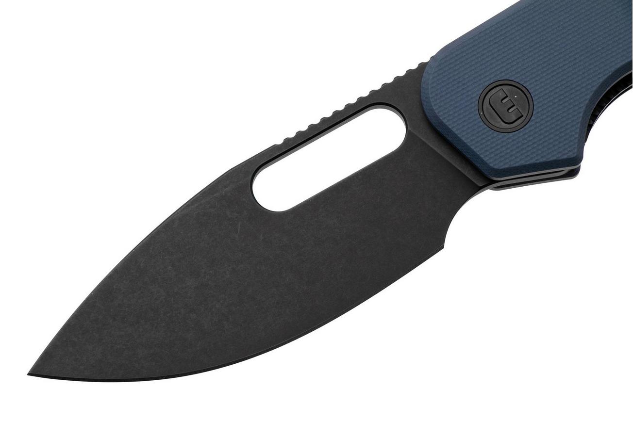 Eutektik EFD EFD-DBW-R Blackwashed 14C28N, Blue G10, zakmes