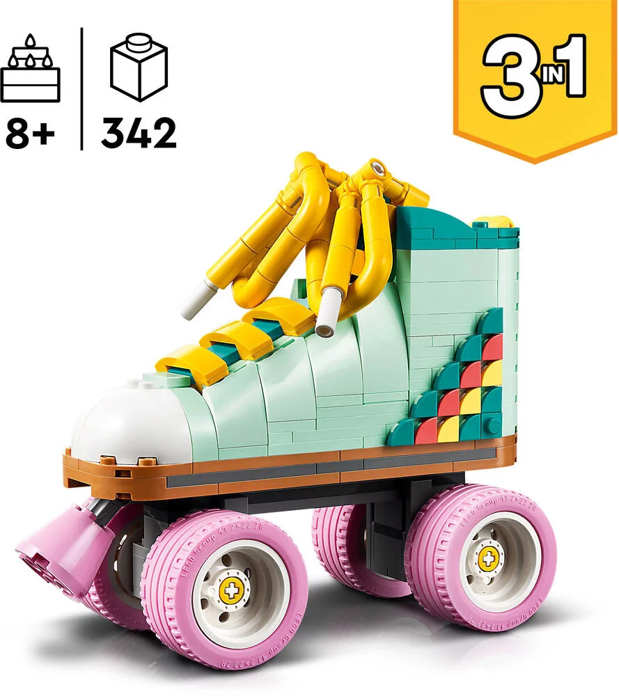 LEGO®CREATOR 31148 - LES PATINS A ROULETTES RETRO