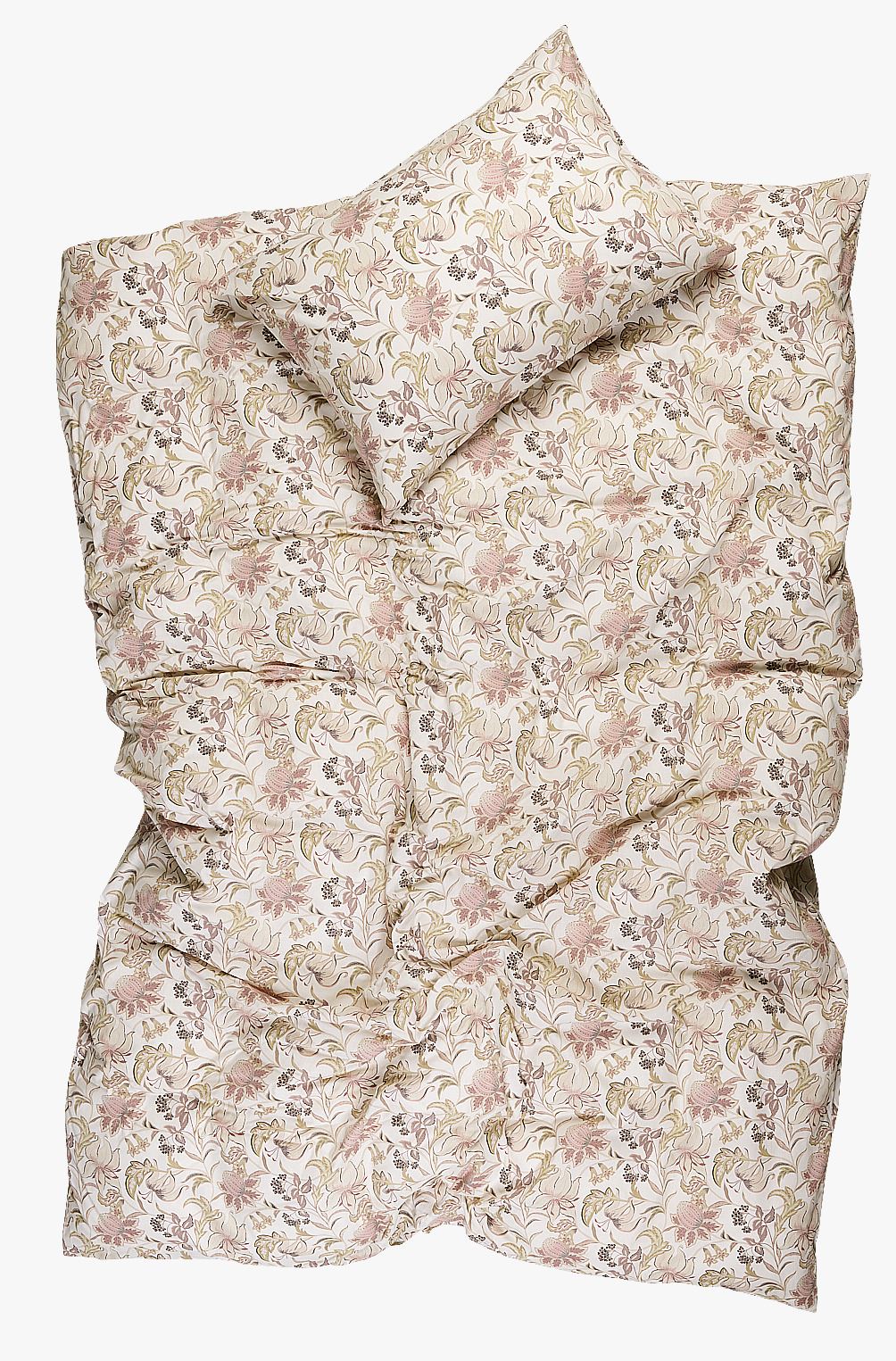 Bomull sengesett multi rosa - 140x200 cm