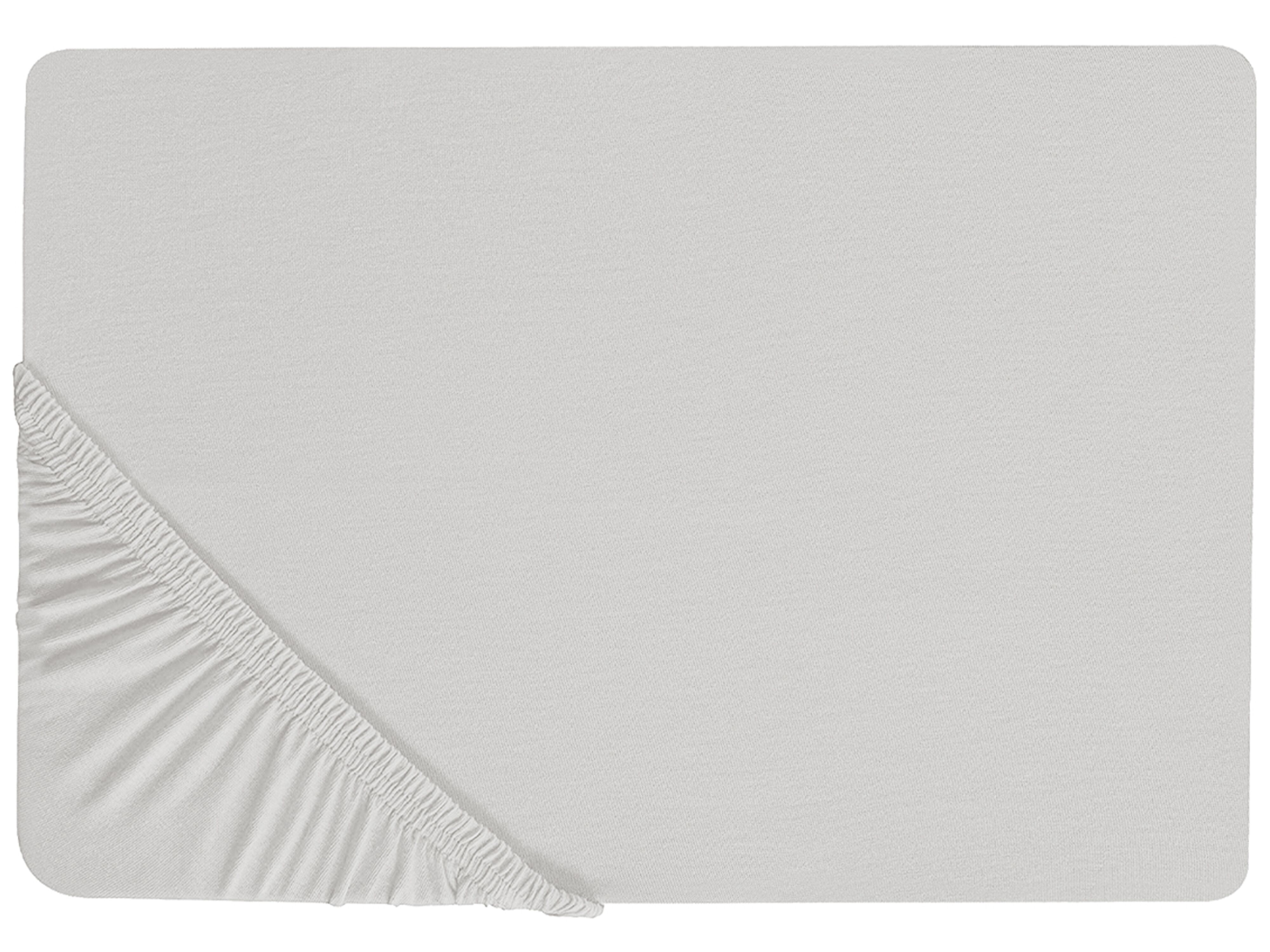 Hoeslaken JANBU Katoen 200 x 200 cm Lichtgrijs
