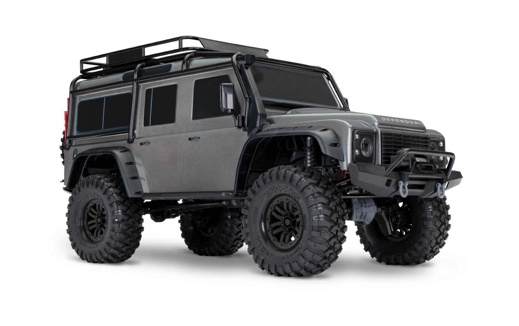 Scale Crawler Land Rover Defender D110, Silber ARTR, 1:10<br>Off-Road Model im Massstab 1:10