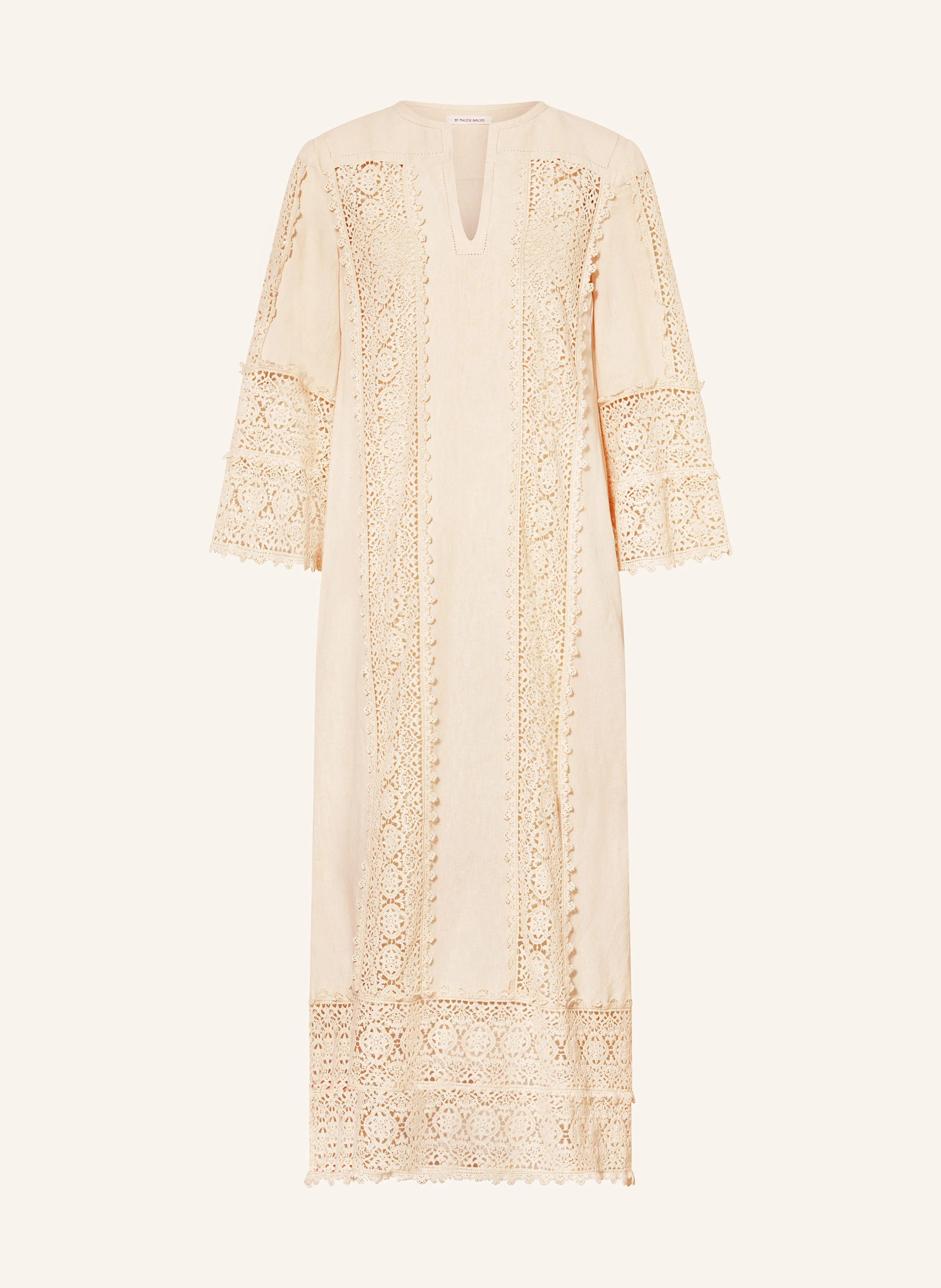 BY MALENE BIRGER Kleid mit 3/4-Arm und Lochspitze