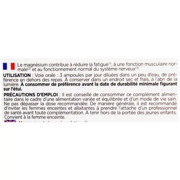 Granions Oligo Magnésio 150mg 30 ampolas