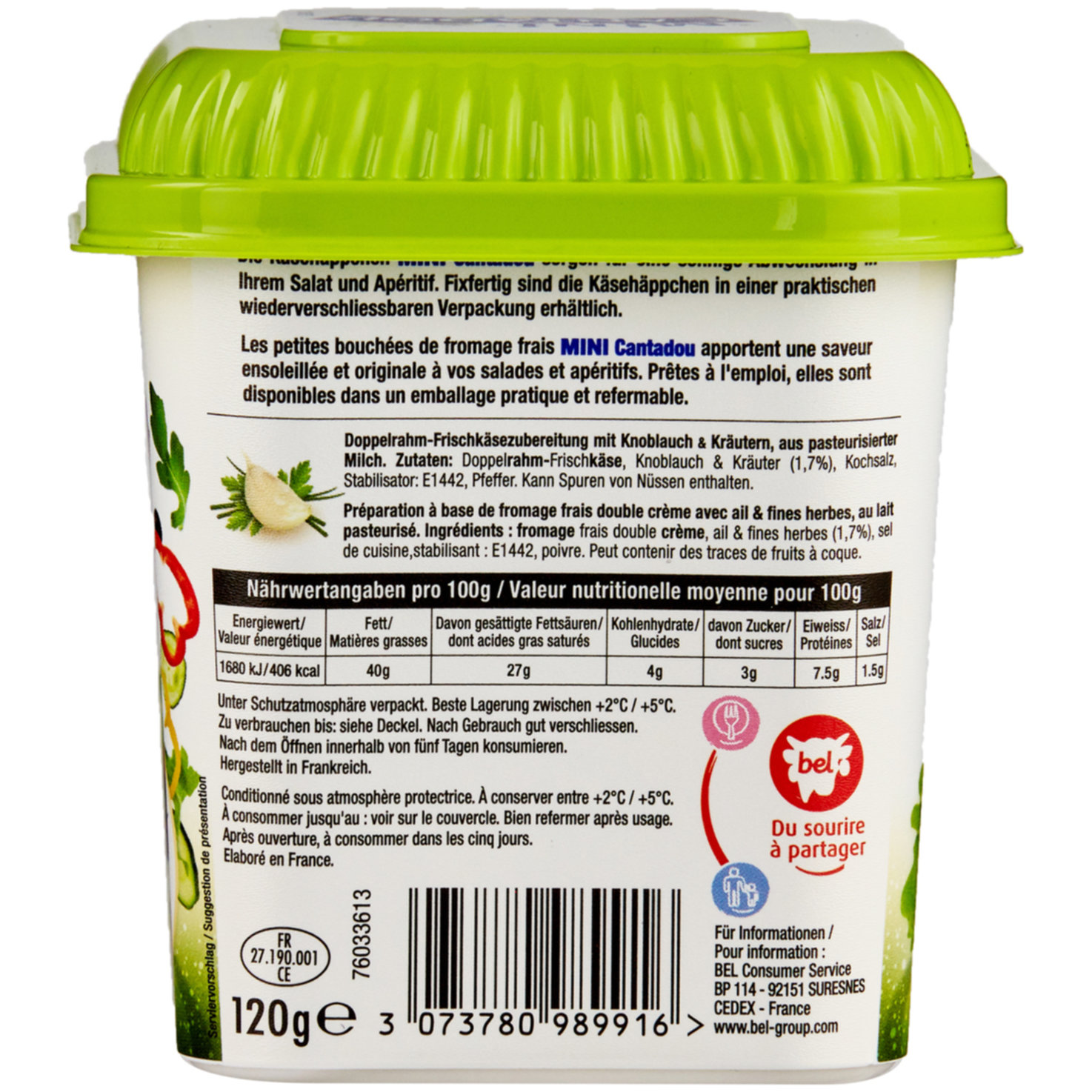Cantadou Mini Knoblauch & Kräuter