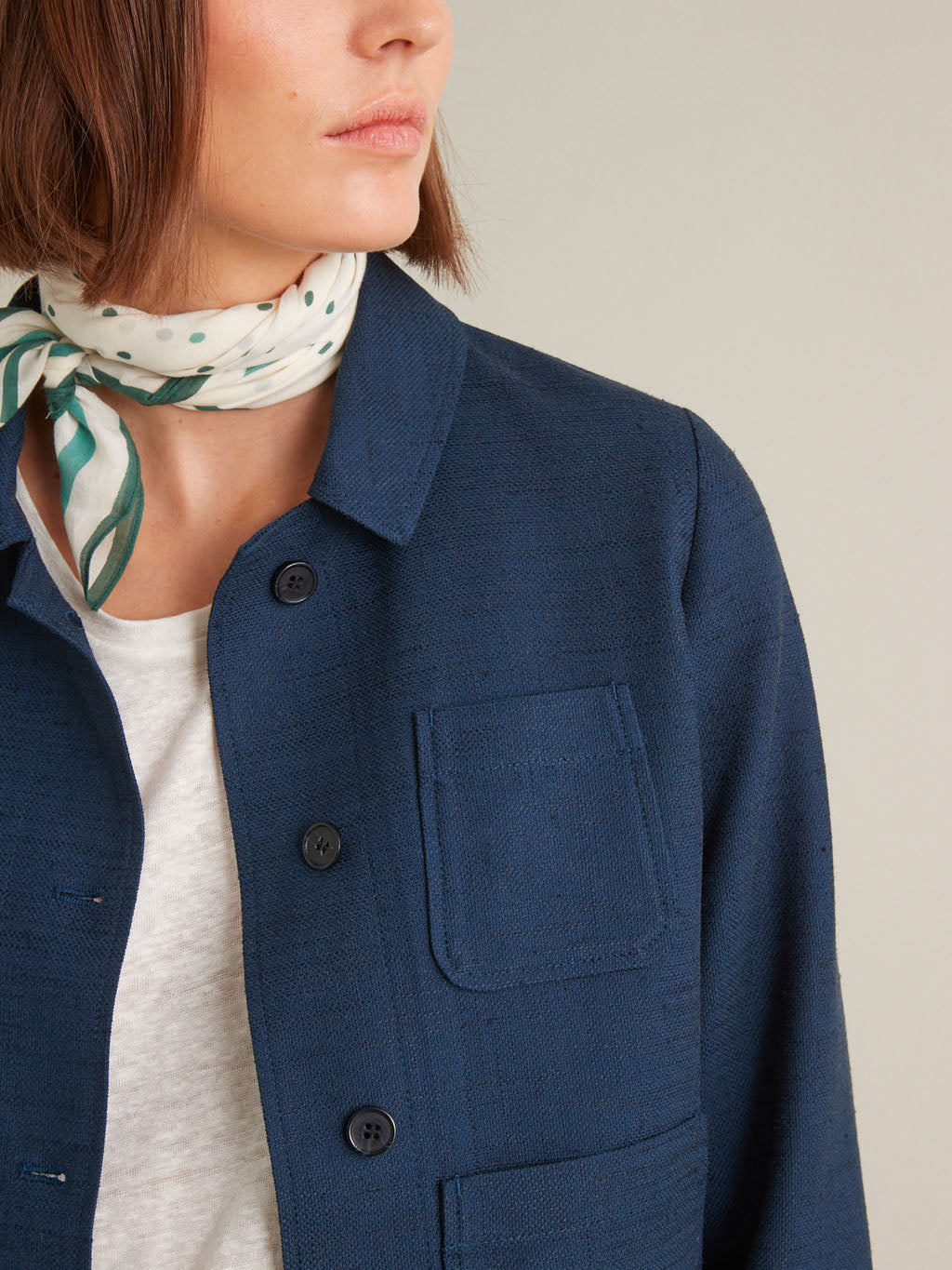 Veste tissu texturé femme
