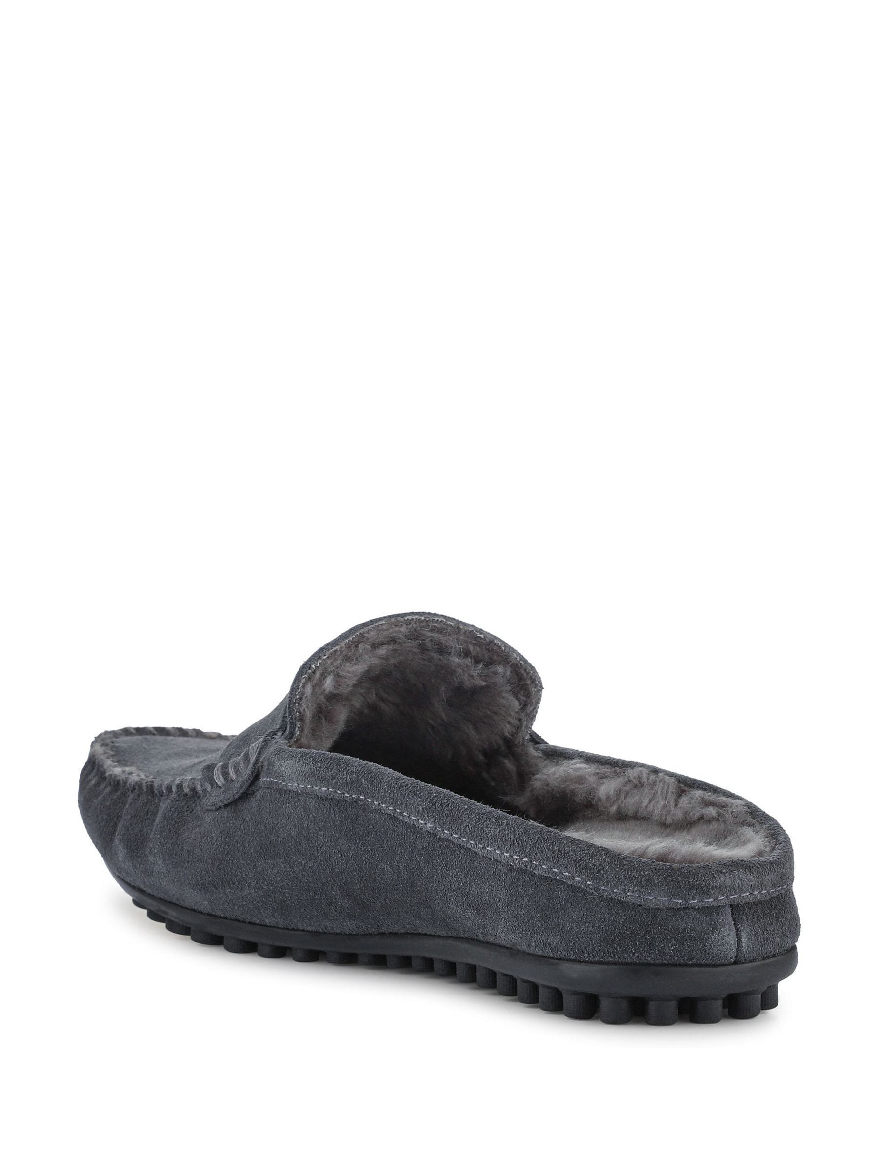 Grijs - Jones Bootmaker Zap Leather Mule Slippers