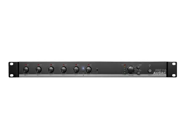 Audac PRE116 - Analogmikser - 6 kanaler - rackversion
