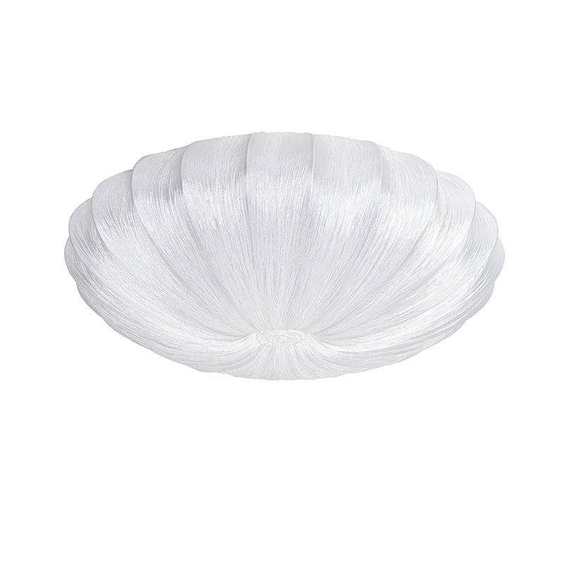 Japandi plafondlamp wit zijden 60cm 5-lichts - Plu
