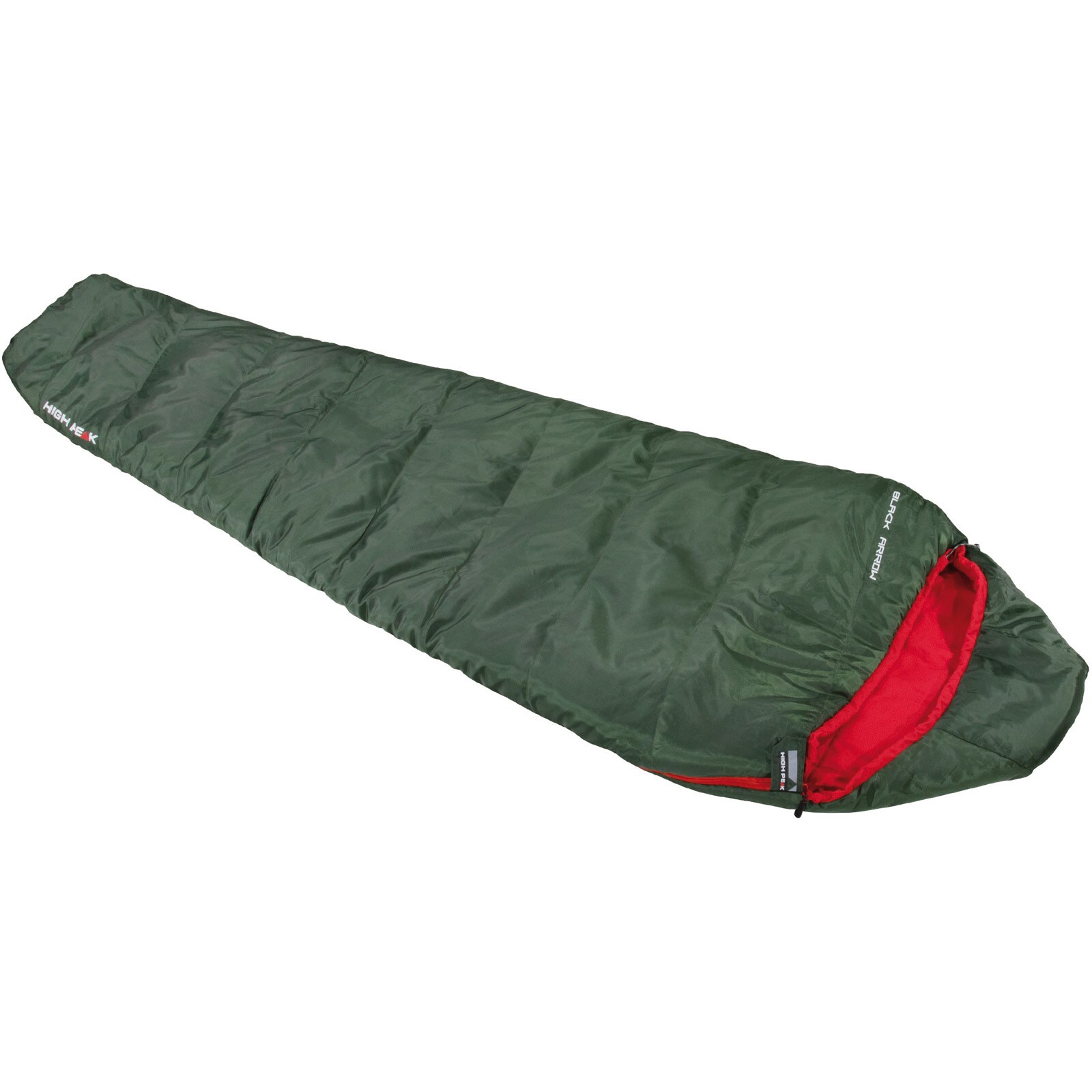 HIGH PEAK Mumienschlafsack Black Arrow ECO Sommer Trekking Schlafsack Leicht