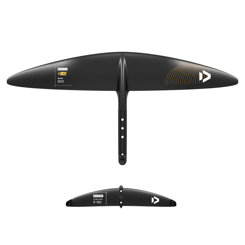 Set de wingfoil duotone aile avant blitz d-lab+ stabilisateur 2025