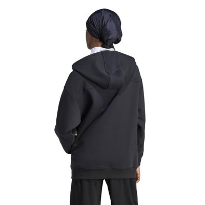Sweatshirt zippé à capuche femme 3S Fz Os ADIDAS