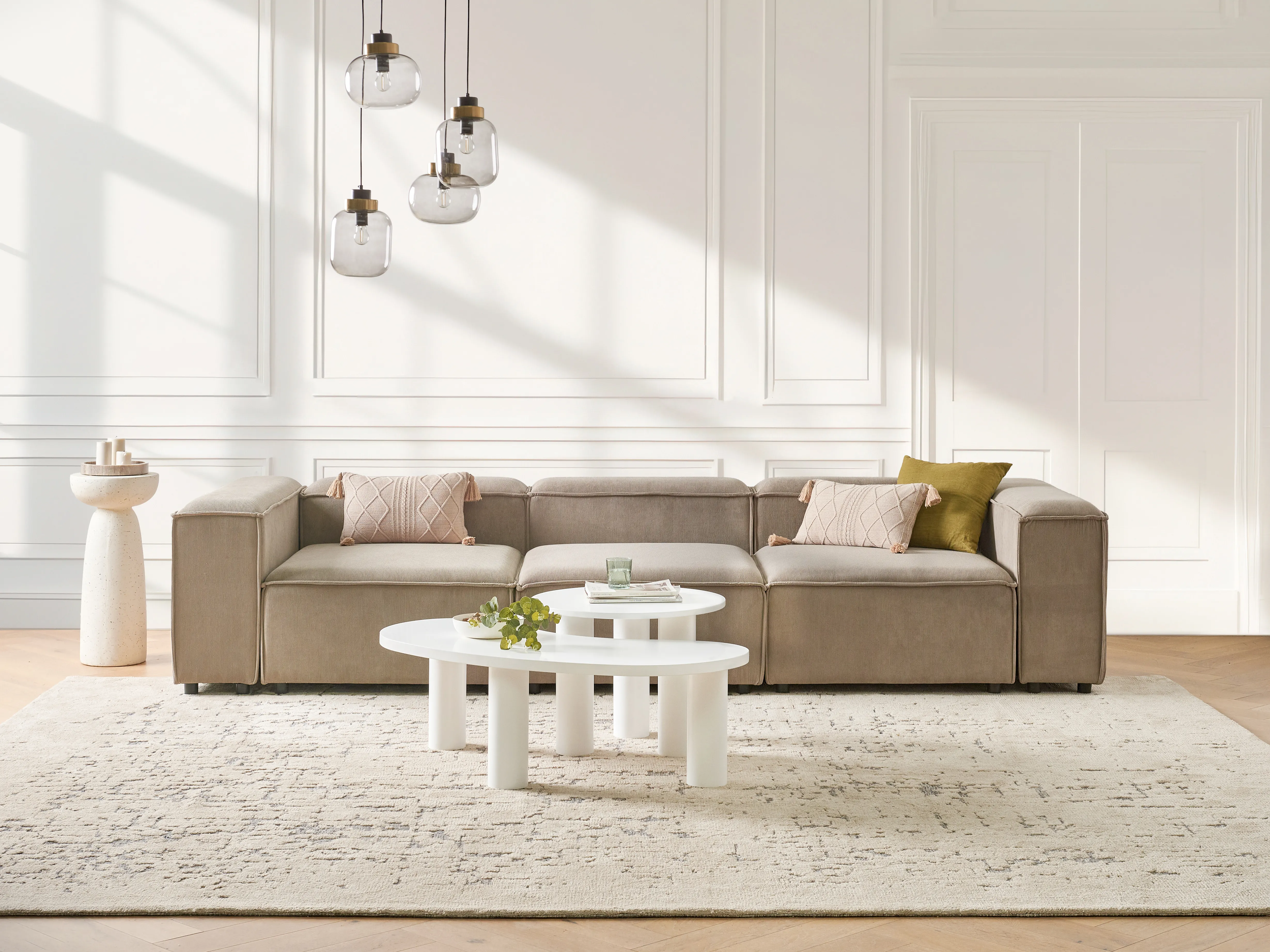 Modulaire bank 3-zits ARDAL Corduroy Lichtbruin