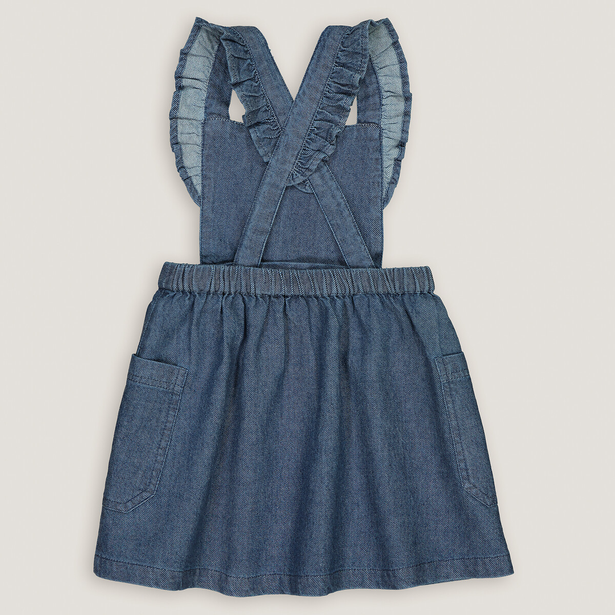 COLEÇÕES LA REDOUTE<br>Vestido avental em denim leve