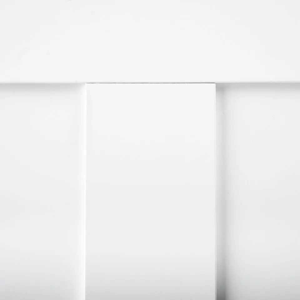 CHAMPAGNAT - Tweepersoonsbed - Wit - 180 x 200 cm - Rubberhout