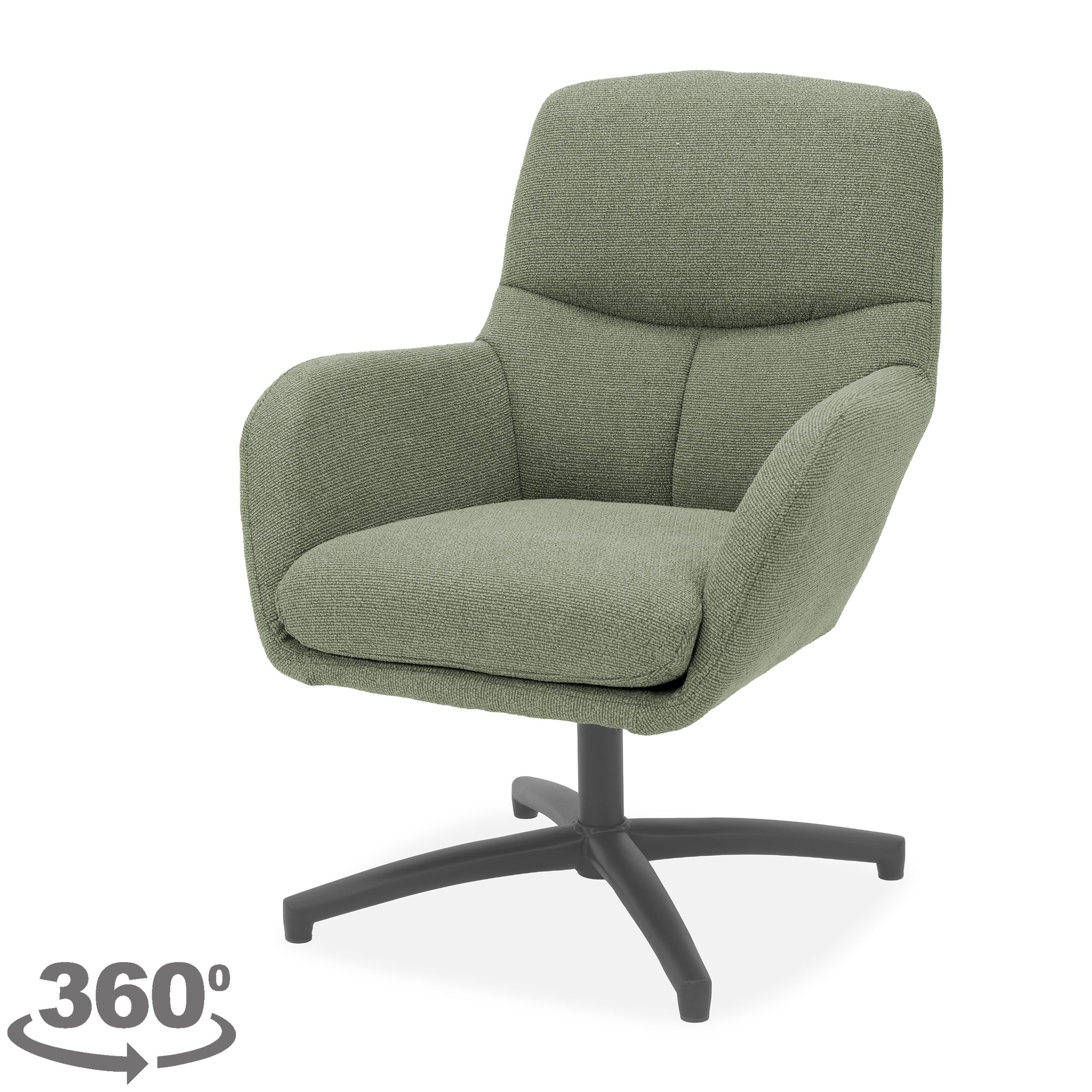 Draaifauteuil Pixie 74 Olive Arnar B68 x D73 x H90 cm
