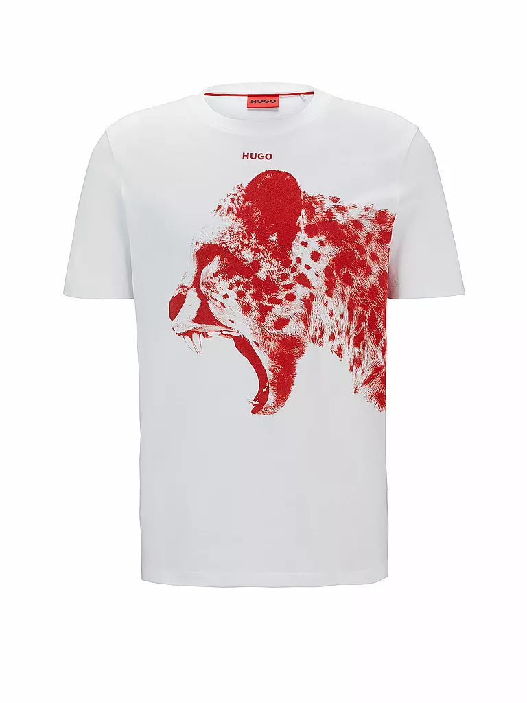 HUGO T-Shirt DIKOBRA weiss
