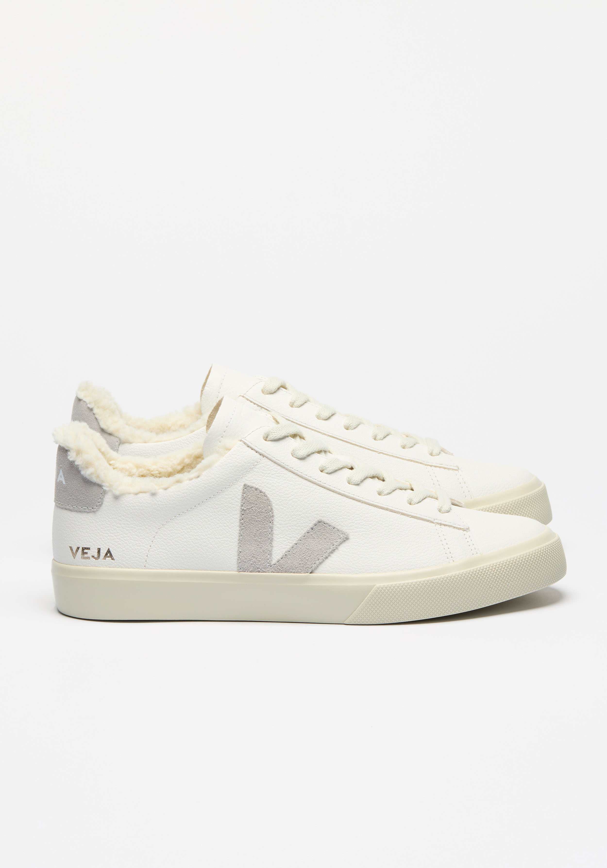 Veja Sneaker Campo Winter Leather Extra White Light Grey