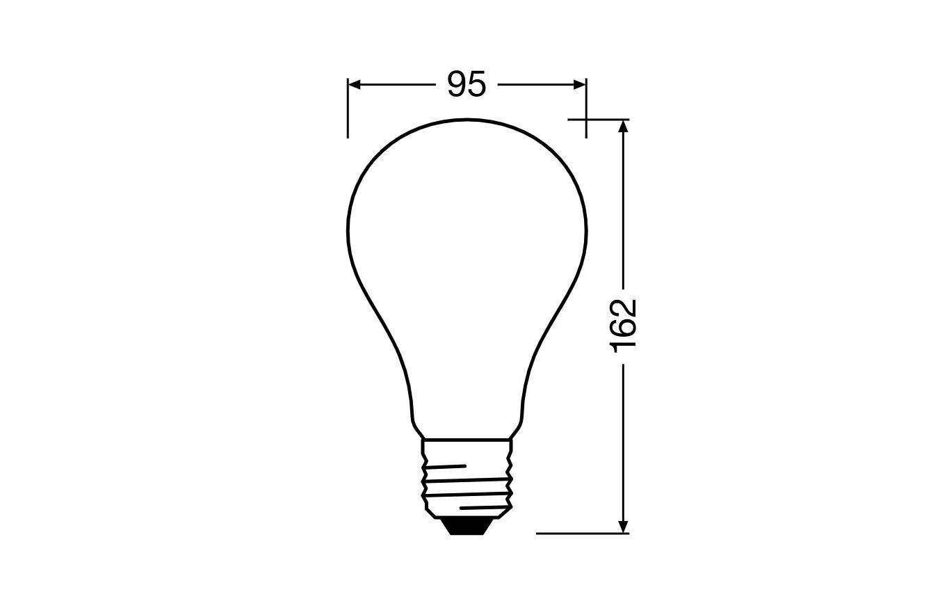 Lampe LED Star Classic, E27, 24W, 2700 K, WarmweissKlassische LED-Lampe in Birnenform
