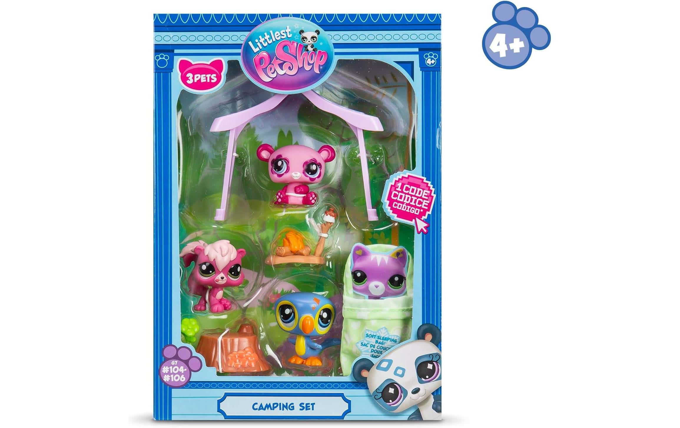 Littlest Pet Shop Set 3 Pets CampingÜberraschungstier mit Accessoire