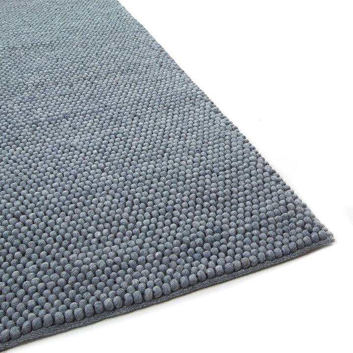 Wollen vloerkleed op maat - New Loop Lichtblauw 227