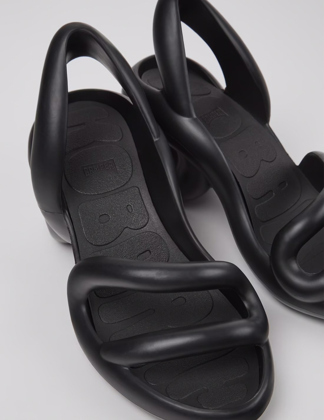 camper Sandales à talons Femme Kobarah Noir