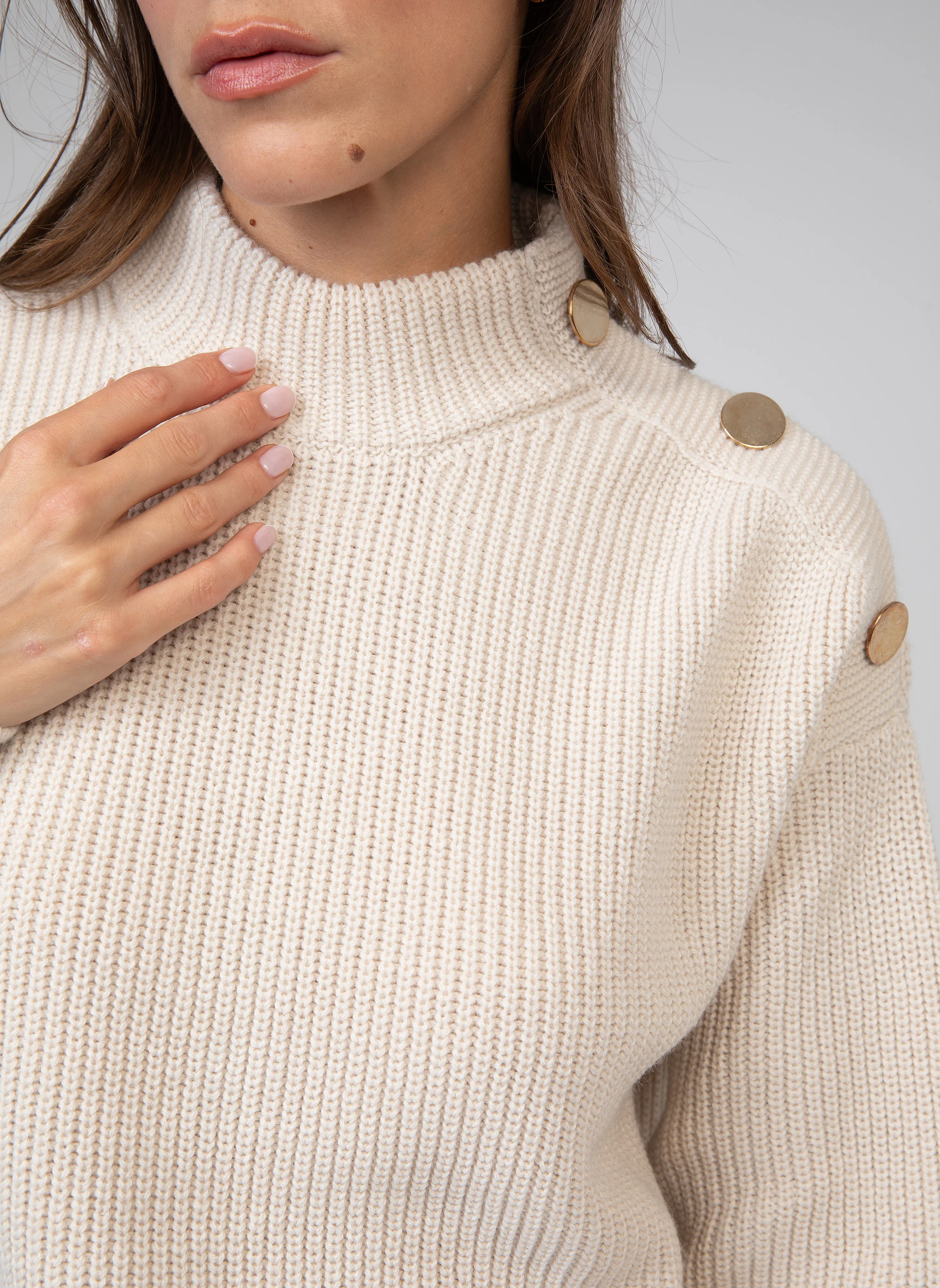 LARTEMIS - Pull col rond| Blanc