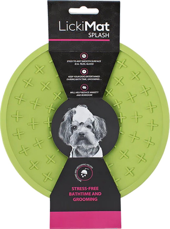LICKIMAT -Slikkemåtte Splash Green 19Cm