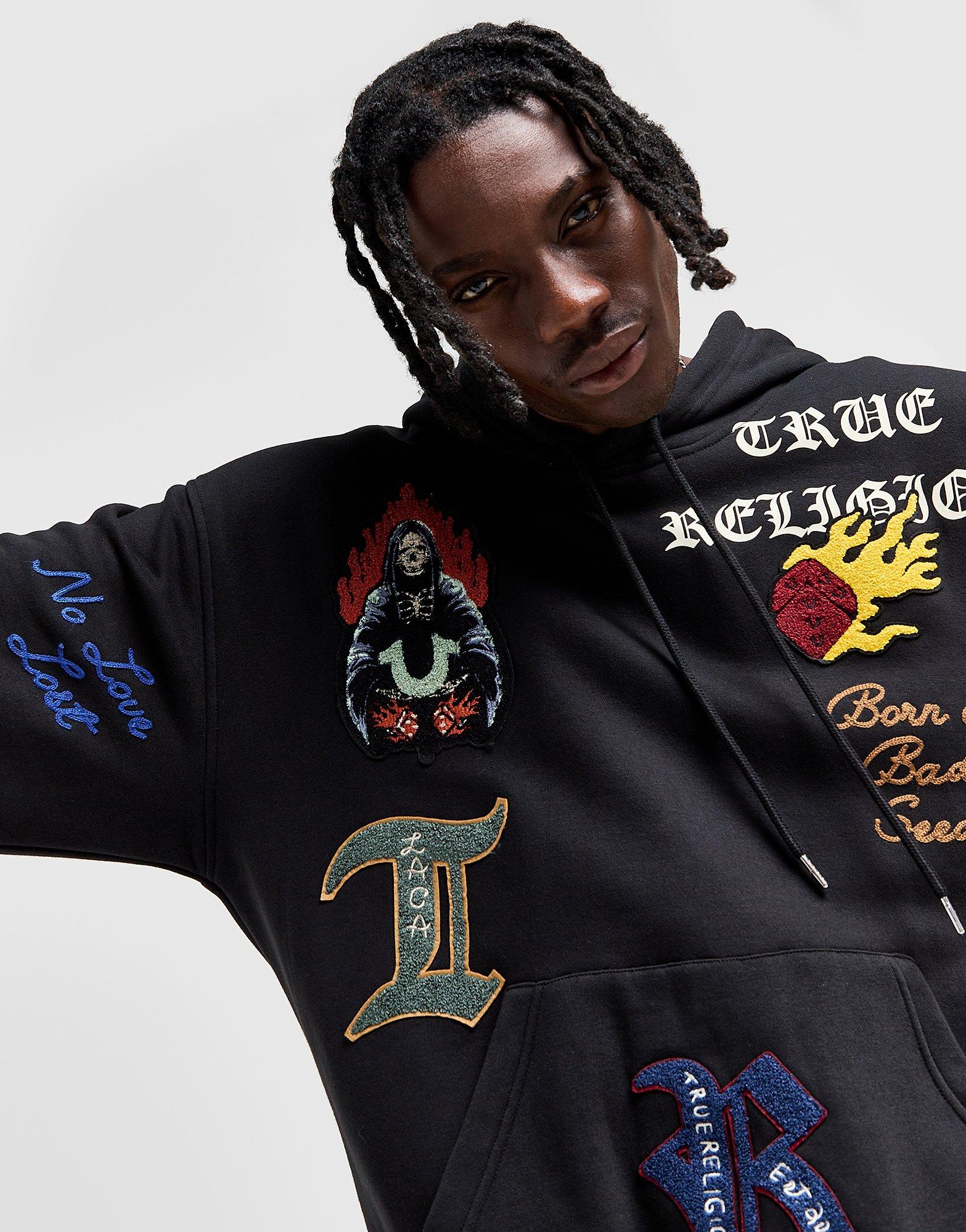 True Religion Sweat à Capuche Patch Homme