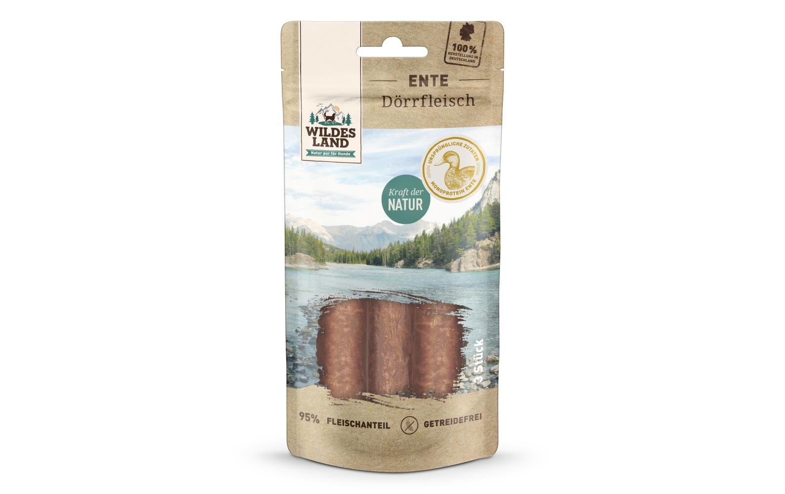 Snack Ente Dörrfleisch 3 Stk.Ergänzungsfutter aus Entfleisch