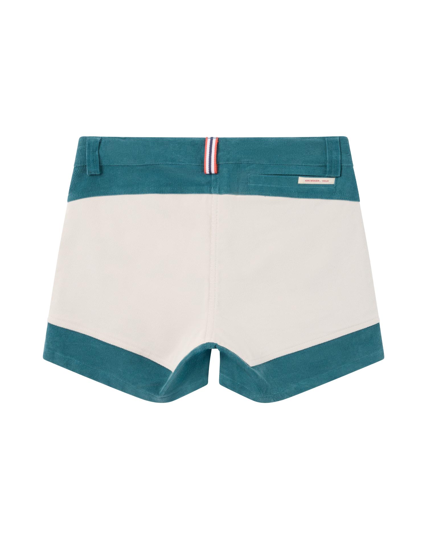 Amundsen 5Incher Cord Shorts Womens Elemental Blue/Natural