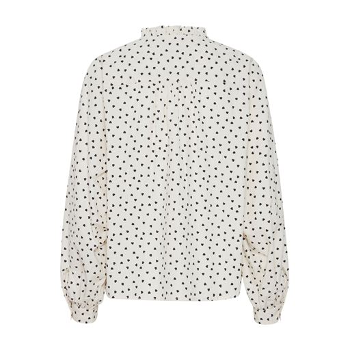 Ichi Langærmet Bluse, Birch Heart, 44