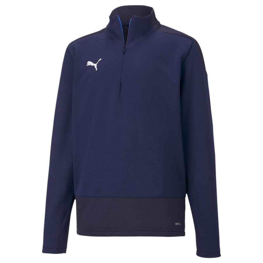 PUMA Maillot d'Entraînement teamGOAL 23 Fermeture Éclair 1/4 - Bleu Marine Enfant