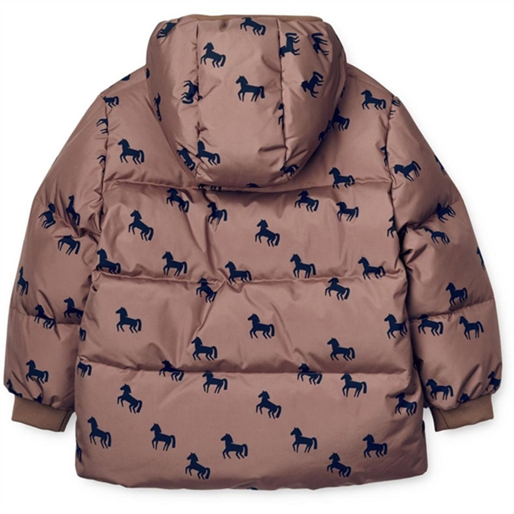Palle Puffer Dunjakke Horses / Dark Rosetta