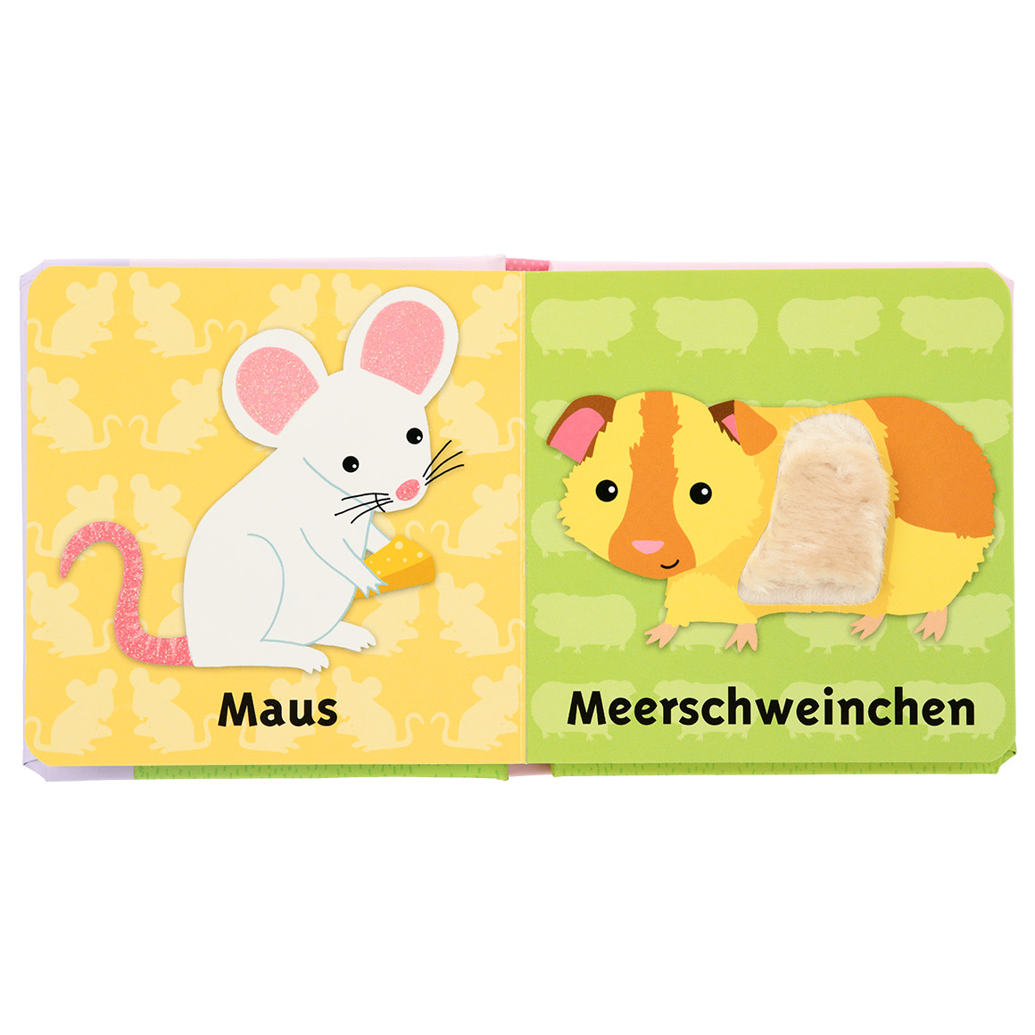 Topomini Baby Fühlbuch Mein ersten Haustiere rosa / bunt