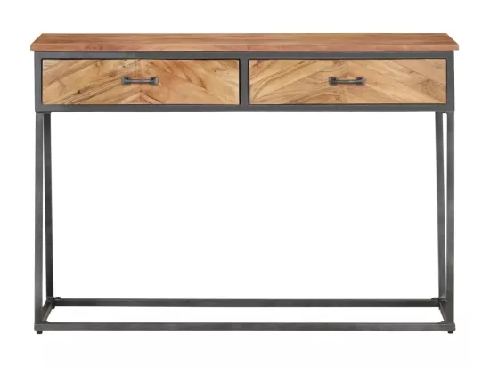 Table console 110x35x75 cm Bois d'acacia massif
