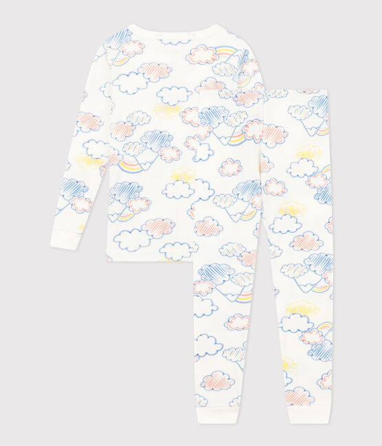 Pyjama ajusté en coton imprimé arc-en-ciel enfant