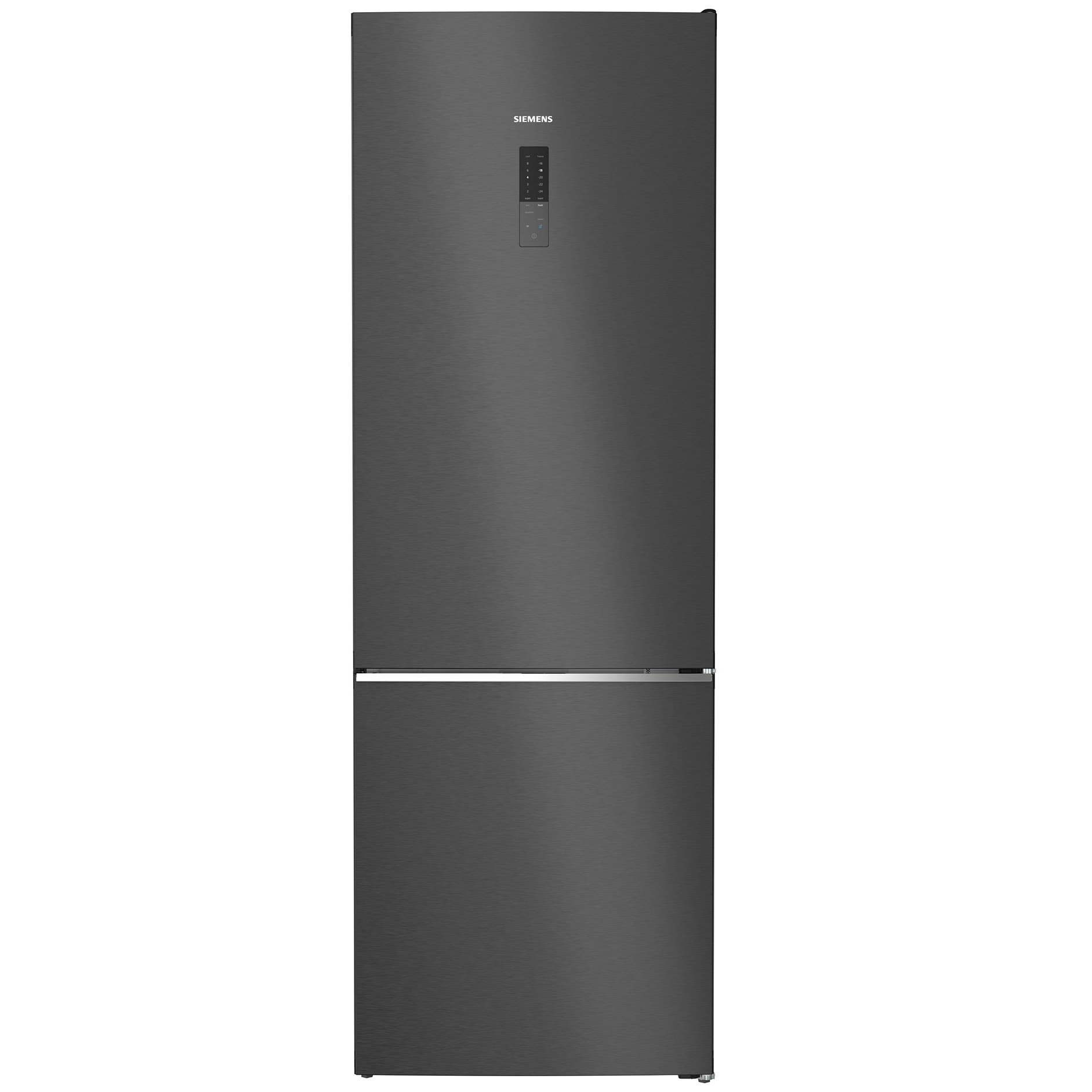 SIEMENS Kühl-Gefrierkombination KG49NAXCF - black steel - C