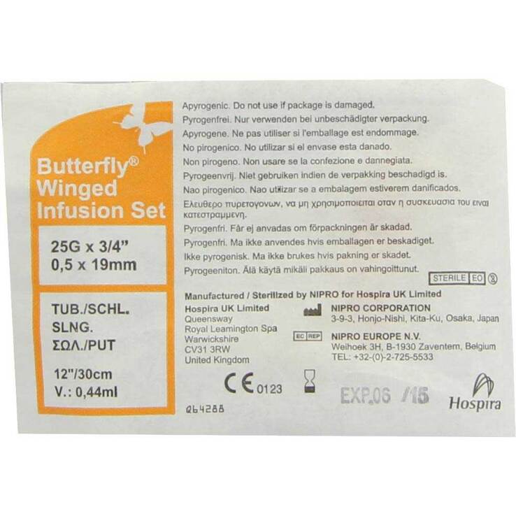 Infusionszubehör Butterfly 25 G orange, 1 St