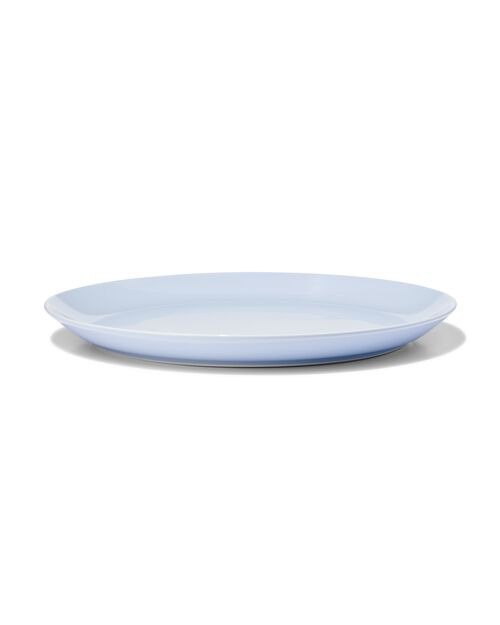 assiette plate Ø26cm - new bone bleu - vaisselle dépareillée