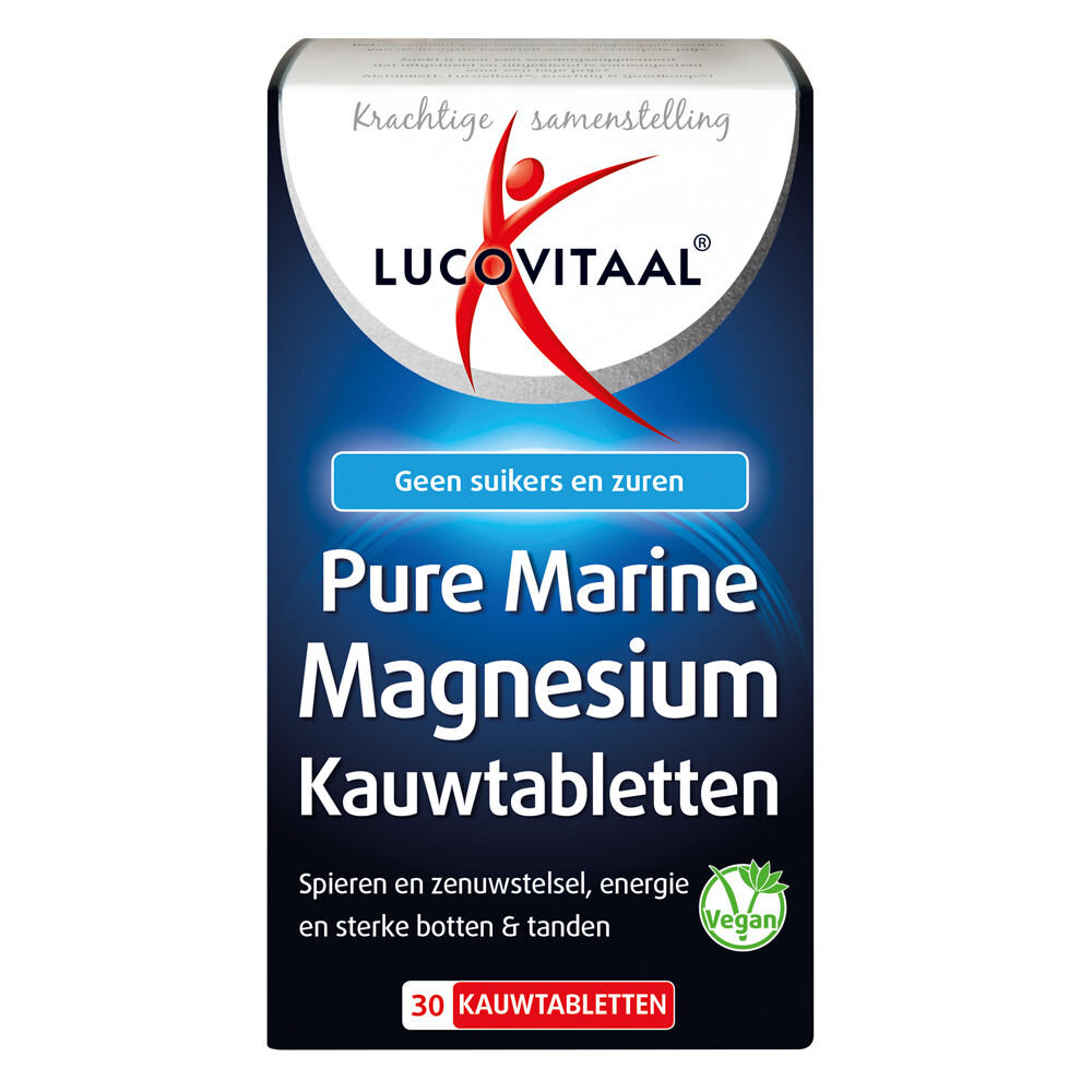 Lucovitaal Marine Magnesium 30 kauwtabletten