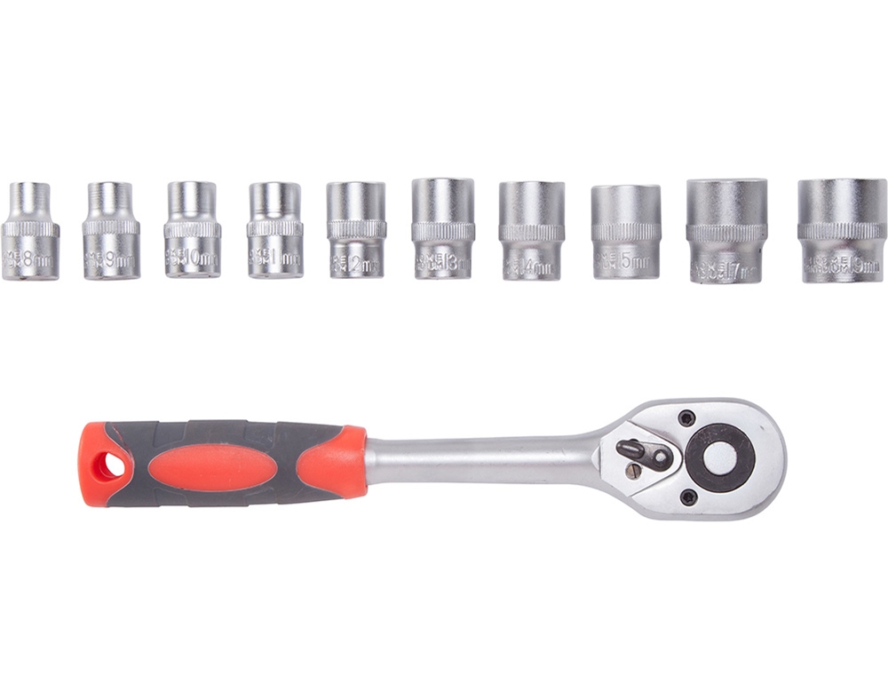 CHAVE ROQUETE AUCHAN COM 10 PEÇAS E ADAPTADOR