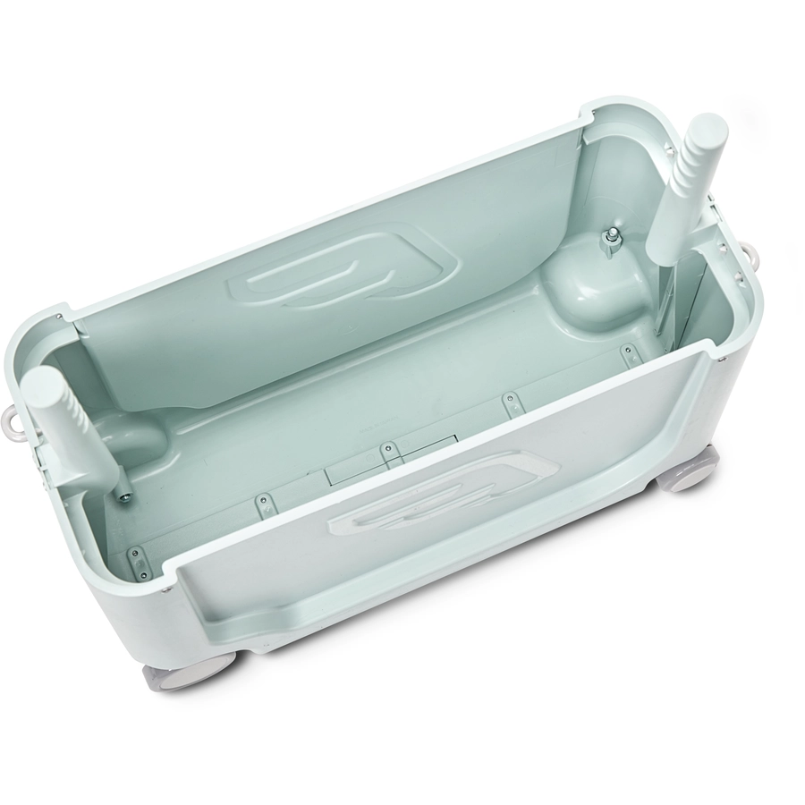 JETKIDS™ BY STOKKE® Aufsitzkoffer BedBox™ Green Aurora und Matratze CloudSleeper™ weiß