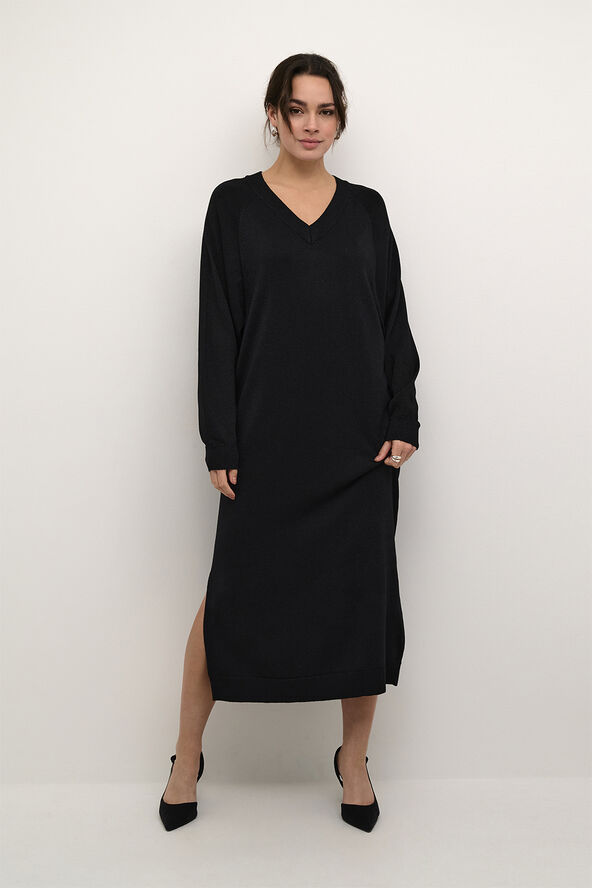 Kaffe KAregina Knit dress Black metallic