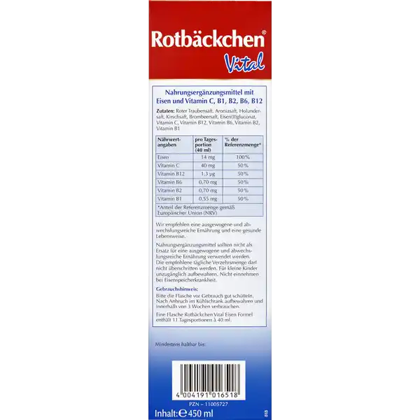 Vital Eisen Formel Mehrfruchtsaft