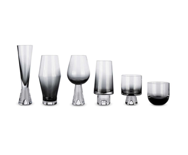 Tom Dixon Tank Wine glas set van 2 zwart