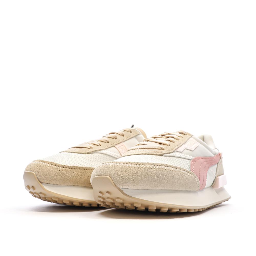 Puma Baskets Écru/Rose Femme Puma Future Rider