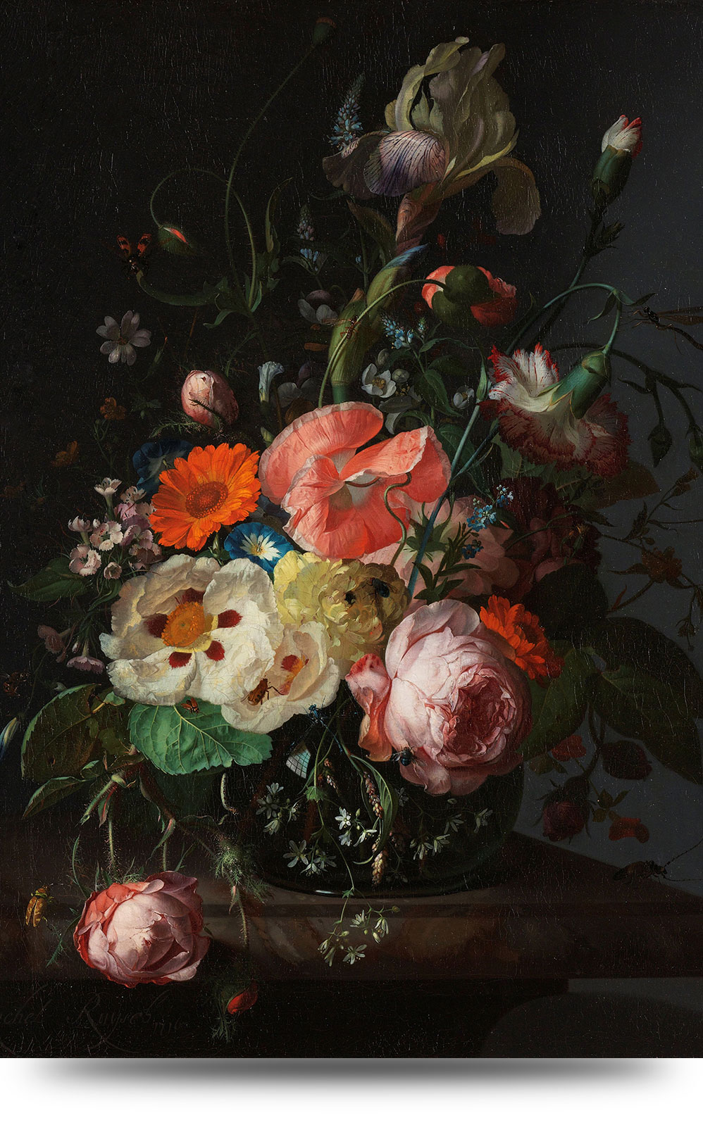 Bloemstillevens Rijksmuseum - Canvas schilderijen 40 x 60 cm